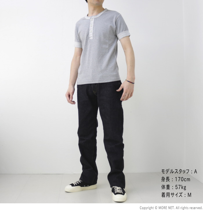 フェローズ PHERROW'S ヘンリーネックTシャツ PCT2-S メンズ 日本製 半袖 無地系｜more-net2｜13
