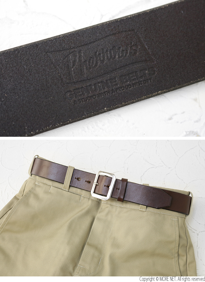 フェローズ PHERROW'S ベンズレザーベルト 40mm巾 PLB1 メンズ 日本製 ギャリソン 革 2025秋冬 | Pherrow's | 07