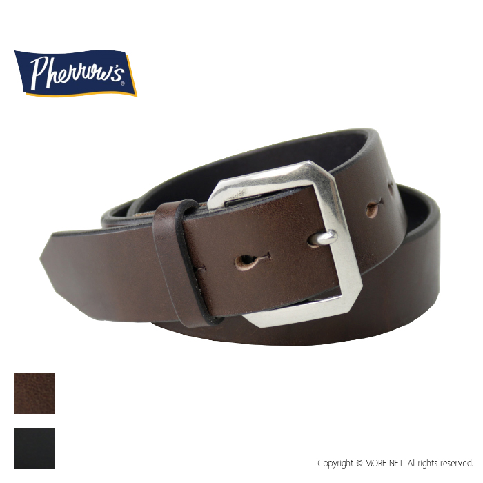 フェローズ PHERROW'S ベンズレザーベルト 40mm巾 PLB1 メンズ 日本製 ギャリソン 革 2025秋冬 | Pherrow's | 02