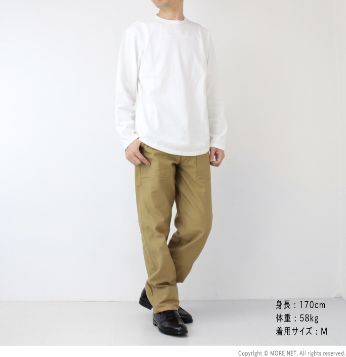 フェローズ PHERROW'S フットボール長袖Tシャツ PLFT1 メンズ 日本製 無地 2025秋冬 | Pherrow's | 10