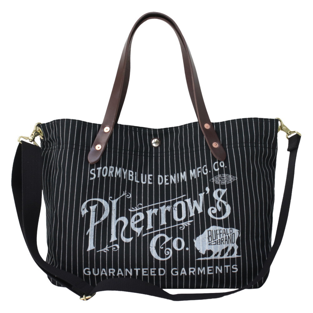 Pherrow's（フェローズ） ショルダーストラップ付き トートバッグ