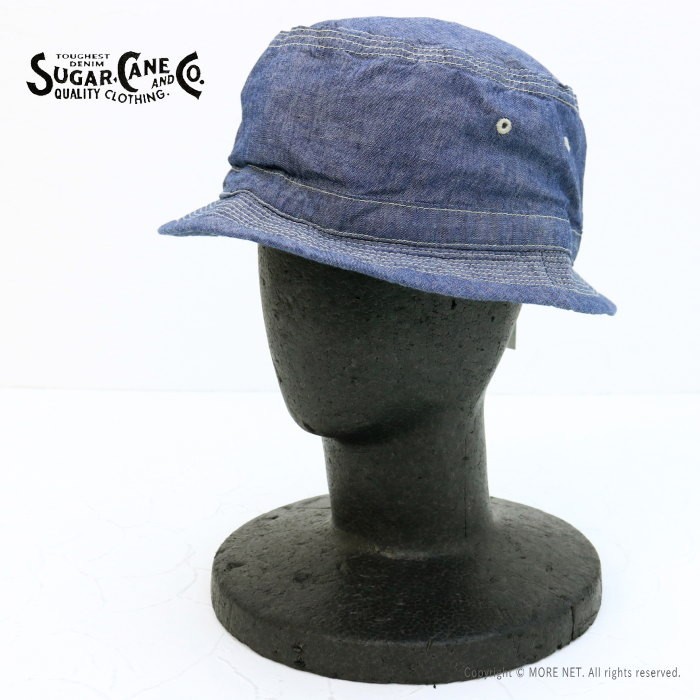 シュガーケーン SUGAR CANE ブルーシャンブレーポークパイハット SC02628 メンズ 日本製 帽子 :sc02628:モアネット  casual select - 通販 - Yahoo!ショッピング