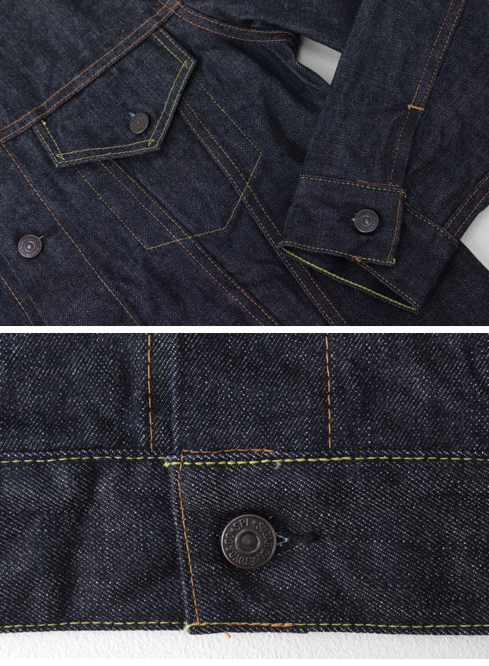 シュガーケーン SUGAR CANE 14.25oz デニムジャケット 1962年モデル SC12962 メンズ 日本製 3rdタイプ Gジャン 2025春夏 | SUGAR CANE | 05