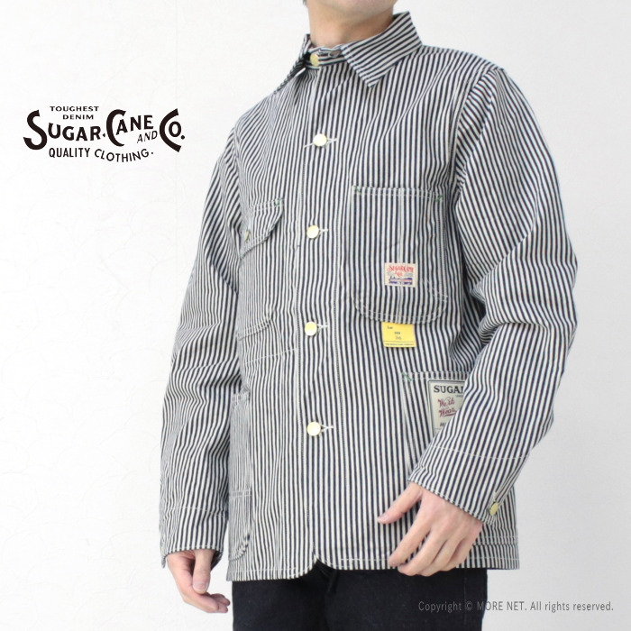 シュガーケーン SUGAR CANE 11オンス ヒッコリーストライプ ワークコート SC15656 メンズ 日本製 ジャケット 2025春夏 | SUGAR CANE | 03