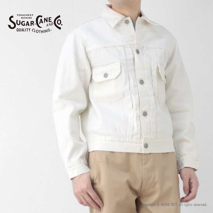 シュガーケーン SUGAR CANE 13ozホワイトデニムジャケット 1953年モデル SC15720 メンズ 日本製 Gジャン 2ndタイプ 2025春夏 | SUGAR CANE | 03