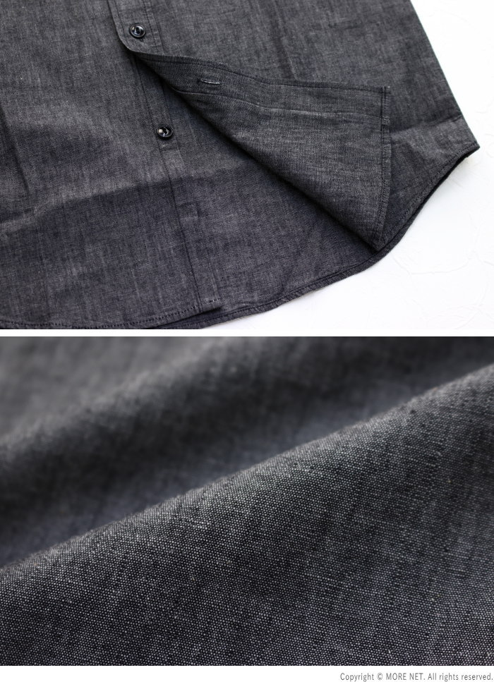 シュガーケーン SUGAR CANE ブラックシャンブレーワークシャツ SC29159 メンズ 日本製 長袖 2024春夏｜more-net2｜07