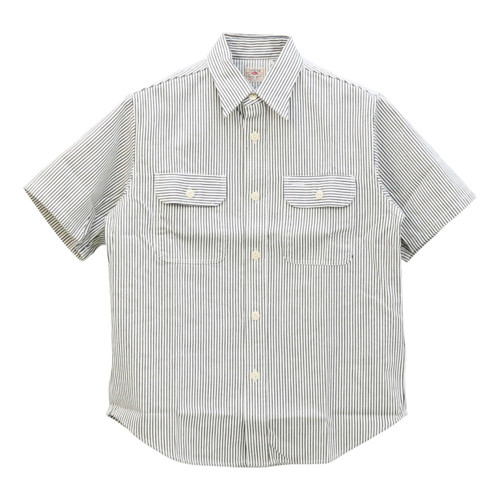 シュガーケーン SUGAR CANE ヒッコリーストライプ半袖ワークシャツ SC37944 メンズ 日本製 | SUGAR CANE | 07