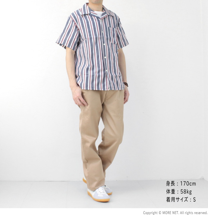 SUGAR CANE シュガーケーン ハートストライプ オープンシャツ