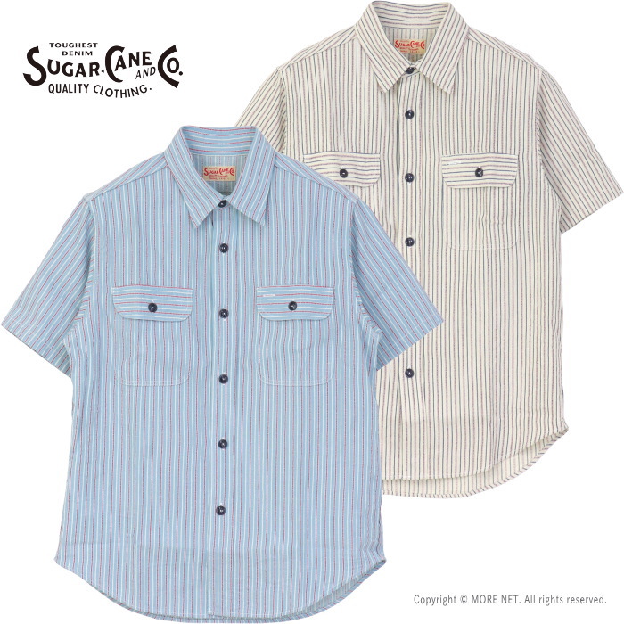 SUGAR CANE シュガーケーン 11オンス ヒッコリーストライプ ワーク
