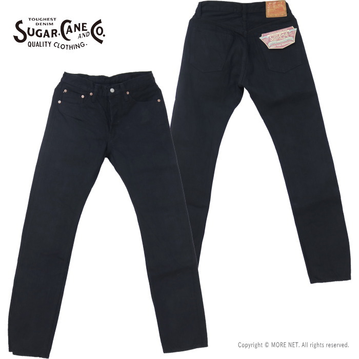 シュガーケーン SUGAR CANE 13ozブラックデニム スリムフィットジーンズ SC41470 メンズ 日本製 | SUGAR CANE