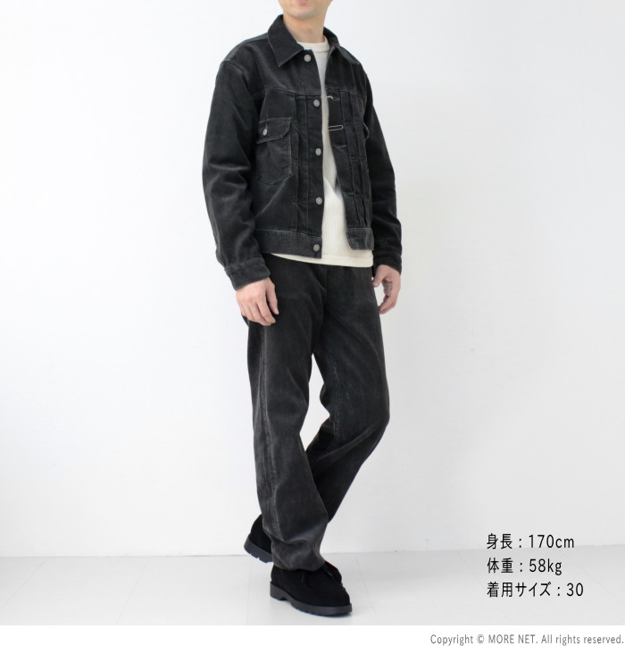 シュガーケーン SUGAR CANE ピグメントダイ コーデュロイ5Pパンツ SC42483 メンズ 日本製 ブラック | SUGAR CANE | 10