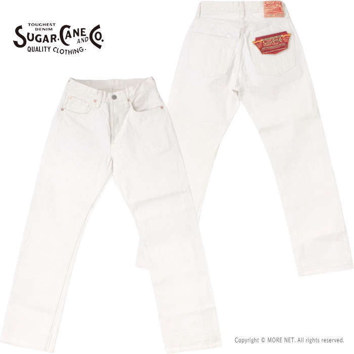 シュガーケーン SUGAR CANE 13オンス ホワイトジーンズ 1947年モデル SC42560 メンズ 日本製 白デニムパンツ 2025春夏 | SUGAR CANE