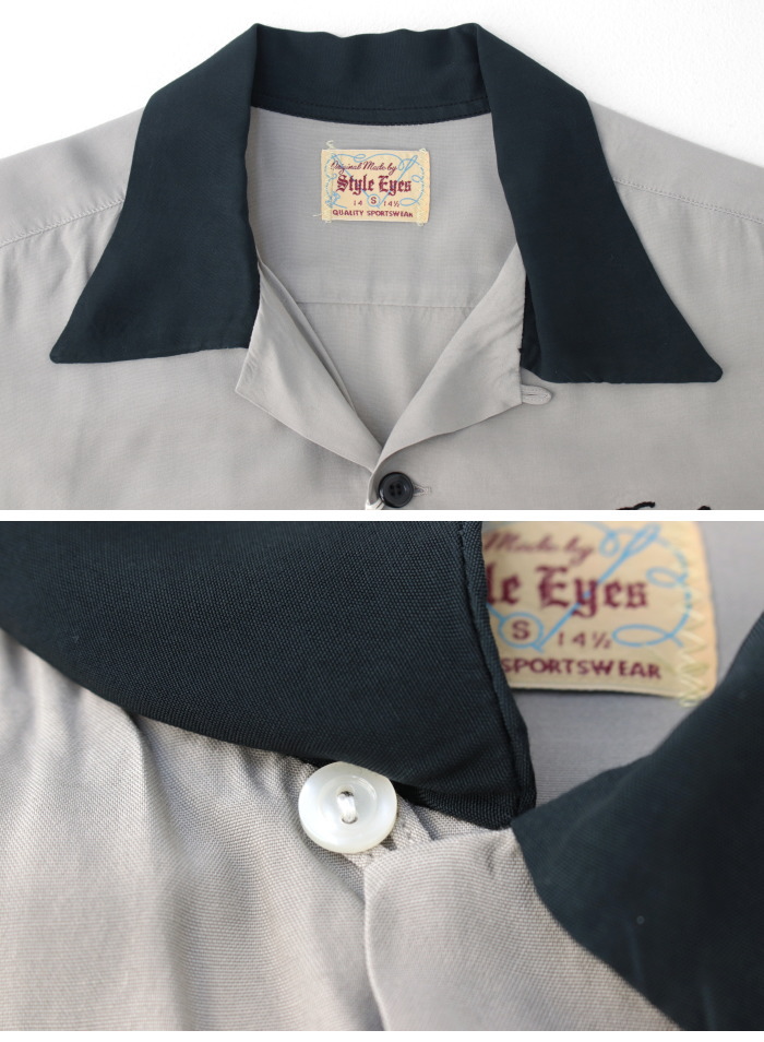 スタイルアイズ STYLE EYES レーヨンボウリングシャツ PIPING SE39456 日本製 半袖 ボーリング 2025春夏 | STYLE EYES | 05