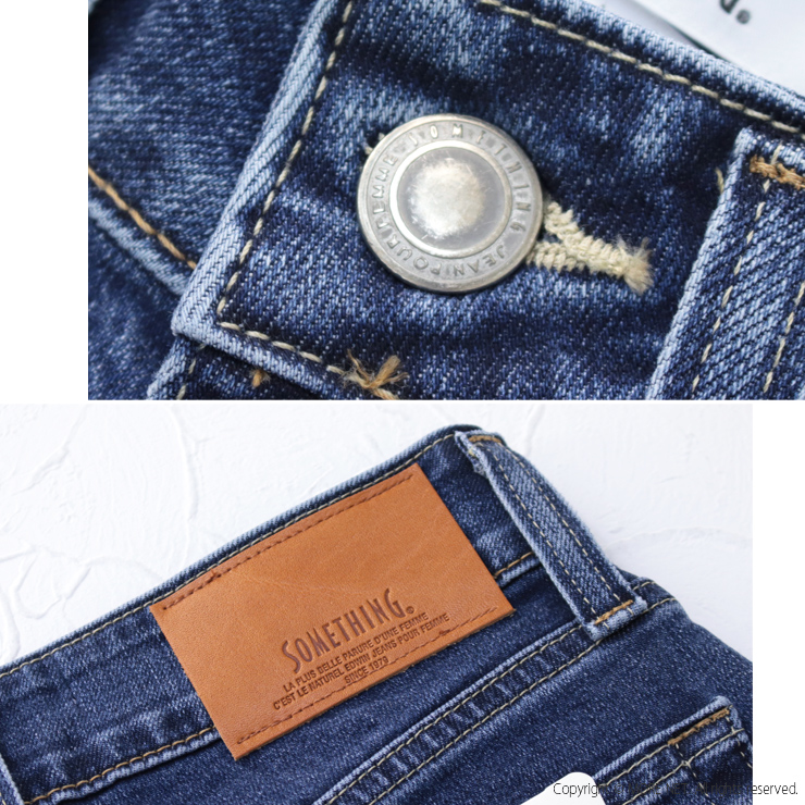 サムシング SOMETHING セミワイドデニムパンツ LISA SEMI WIDE SKY35 レディース 日本製 リサ ジーンズ /返品・交換不可/SALE セール | SOMETHING | 12