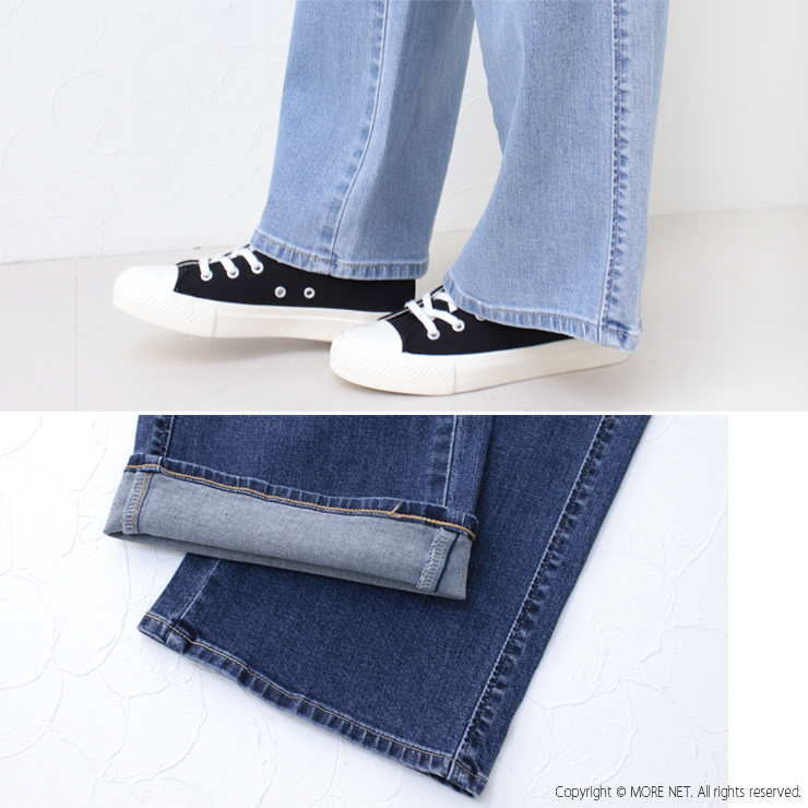 サムシング SOMETHING セミワイドデニムパンツ LISA SEMI WIDE SKY35 レディース 日本製 リサ ジーンズ /返品・交換不可/SALE セール | SOMETHING | 10