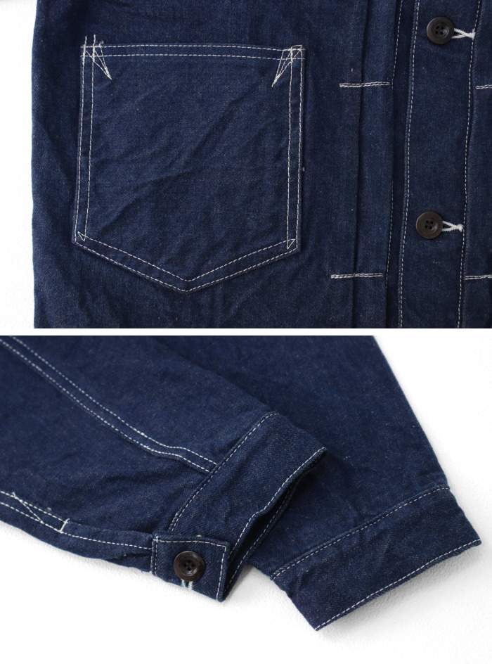 ステュディオ・ダルチザン STUDIO D'ARTISAN 45th アースデニムジャケット SP-114 メンズ 日本製 Gジャン 15oz | STUDIO D'ARTISAN | 05