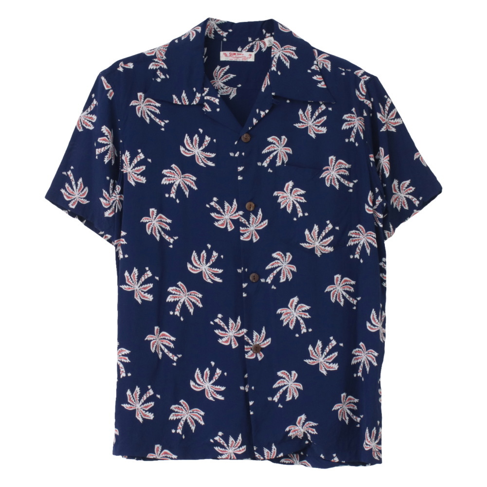 サンサーフ SUN SURF レーヨンハワイアンシャツ SS39427 メンズ 日本製 アロハ SCATTERED PALMTREE 2025春夏 | SUN SURF | 02