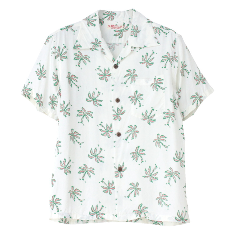 サンサーフ SUN SURF レーヨンハワイアンシャツ SS39427 メンズ 日本製 アロハ SCATTERED PALMTREE 2025春夏 | SUN SURF | 08