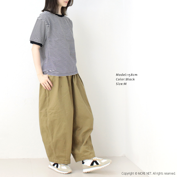 スターアンドストライプ STAR&STRIPE ボーダーリンガーTシャツ SSMD-028 半袖 リブ カットソー レディース 2025春夏/メール便可 | STAR&STRIPE | 08