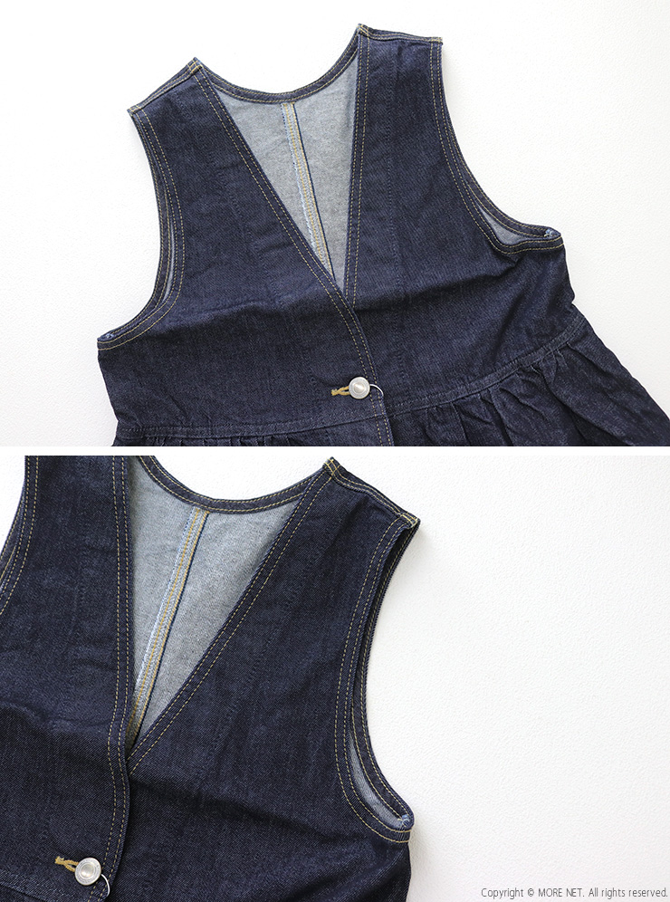 サムシング SOMETHING ペプラム2WAYビスチェ ST123 ベスト デニムベスト 日本製 レディース SOMETHING（サムシング） ペプラム2WAYビスチェ ST123 ベスト デニム