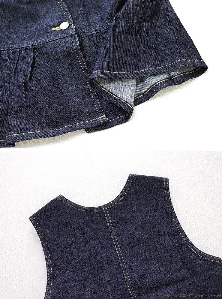 SOMETHING（サムシング） ペプラム2WAYビスチェ ST123 ベスト デニム