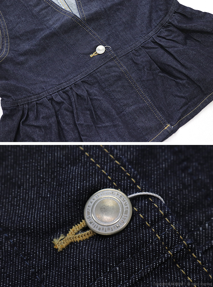 SOMETHING（サムシング） ペプラム2WAYビスチェ ST123 ベスト デニム
