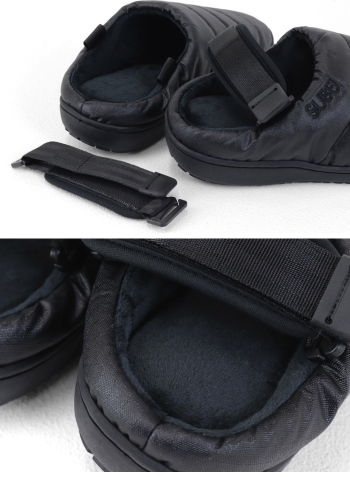 SUBU（スブ） ヒールプラスウィンターサンダル DOTS +H XENO BLACK