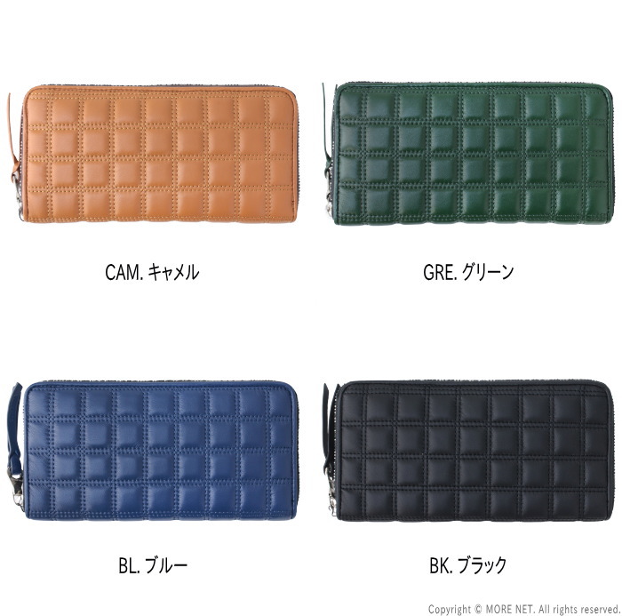 ソラチナ SOLATINA シープレザーキルティングロングウォレット SW-39115 メンズ レディース 財布 ラウンドファスナー SOLATINA（ソラチナ） シープレザーキルティングロングウォレット SW