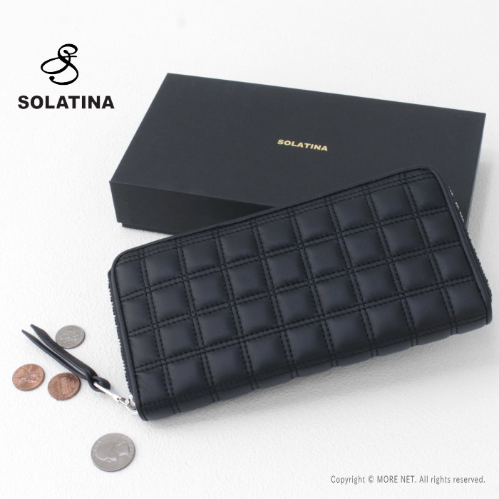 SOLATINA（ソラチナ） シープレザーキルティングロングウォレット SW