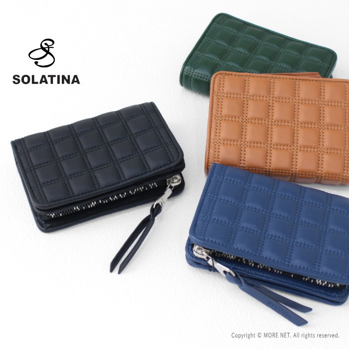 ソラチナ SOLATINA シープレザーキルティングミドルウォレット SW-39116 メンズ レディース 財布 本革 2025春夏 | SOLATINA
