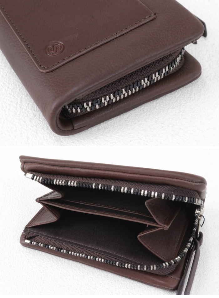 SOLATINA（ソラチナ） カーフレザー2つ折りミドルウォレット SW-60101