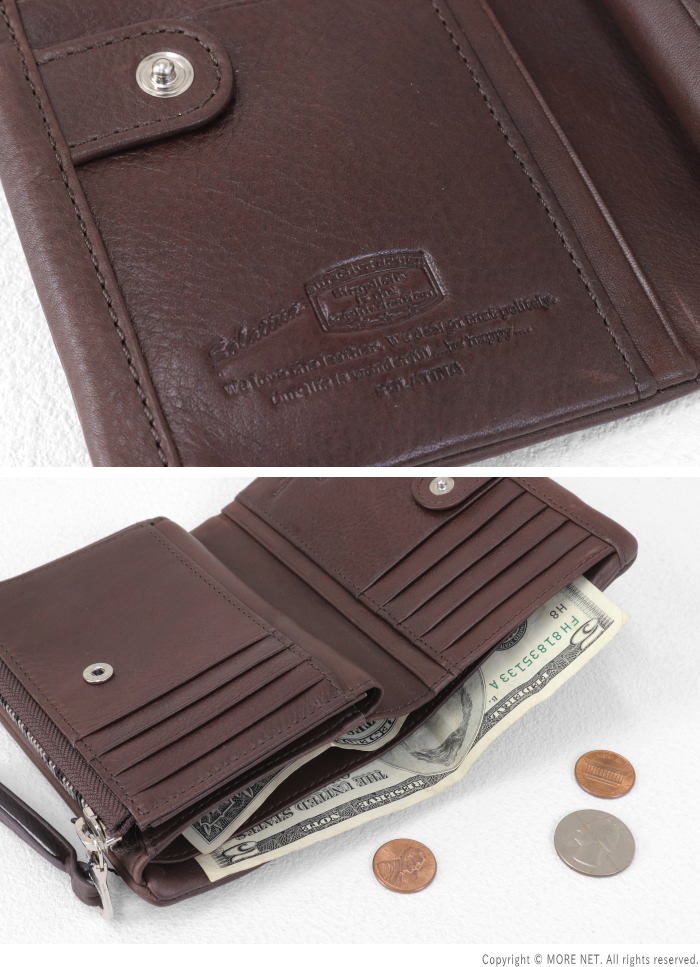 SOLATINA（ソラチナ） カーフレザー2つ折りミドルウォレット SW-60101