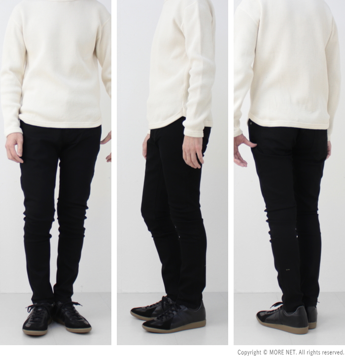 ヌーディージーンズ NUDIE JEANS タイトフィット TIGHT TERRY タイトテリー EVERBLACK メンズ ブラック | Nudie Jeans | 08