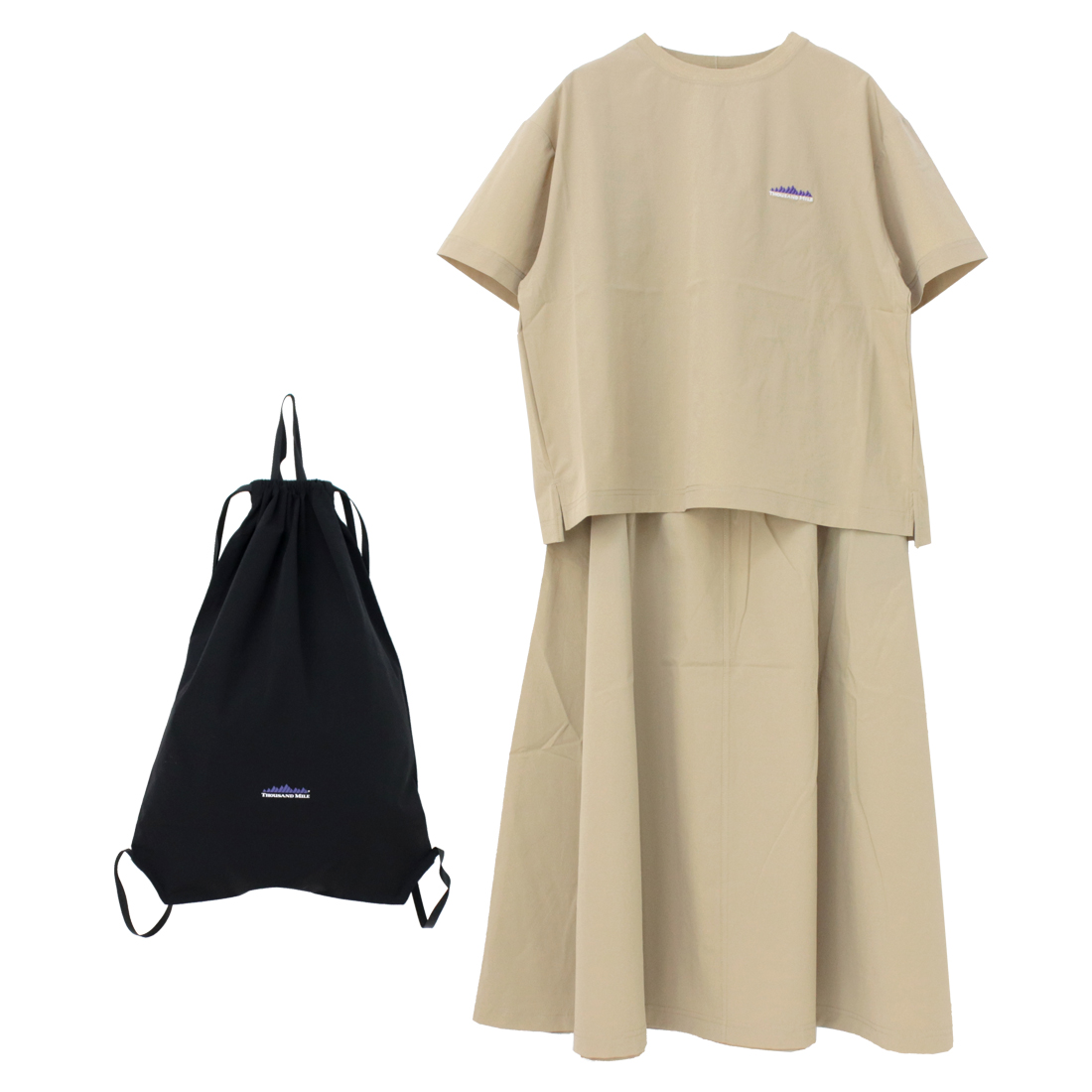 サウザンドマイル THOUSAND MILE ショートスリーブTシャツ&スカート セットアップ TM251NP00032 レディース 3点セット  2025春夏 | THOUSAND MILE | 01