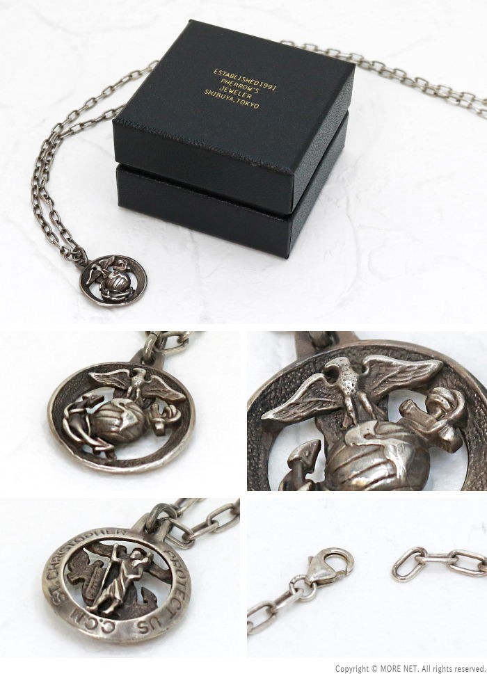 Pherrow's（フェローズ） ミリタリーネックレス U.S.M.C PENDANT USMC