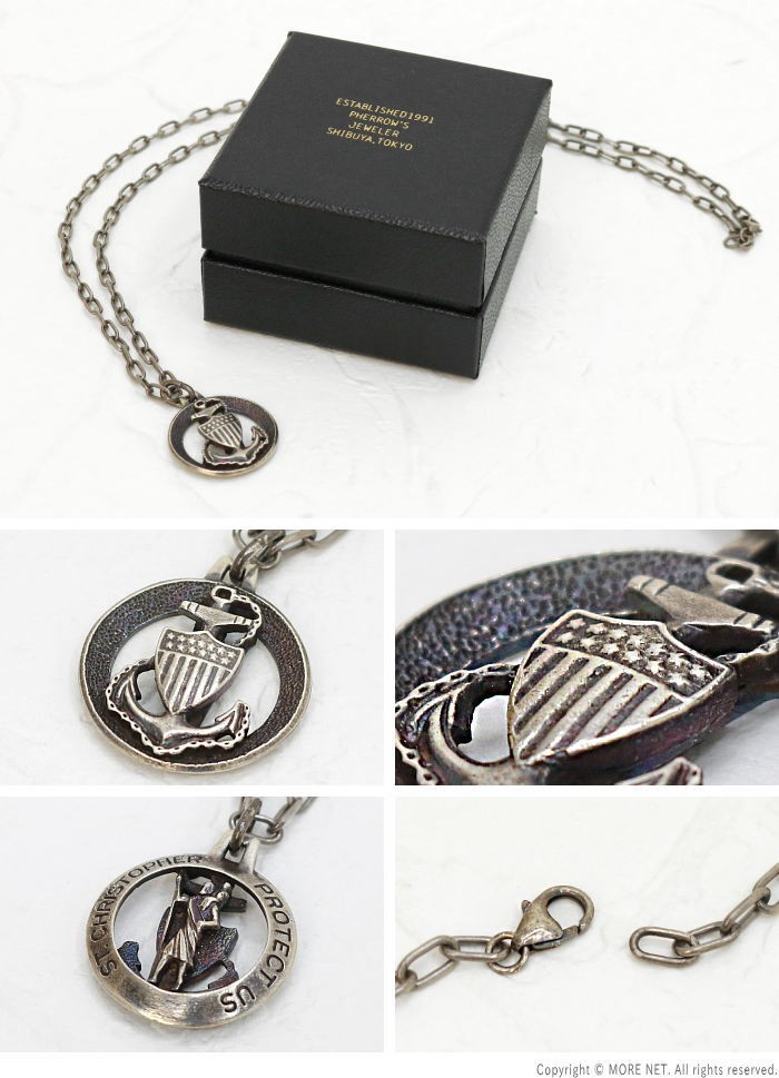 PHERROW’S フェローズ USN-PENDANT Pherrow's（フェローズ） ミリタリーネックレス U.S.N PENDANT USN