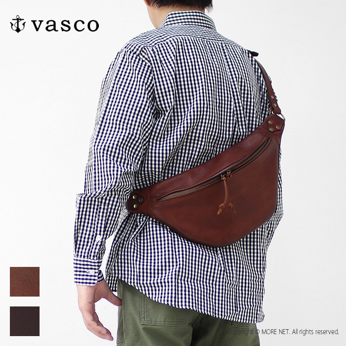 ヴァスコ vasco レザーウエストバッグ VS-243L メンズ レディース 日本製 ボディ 鞄 本革 | vasco