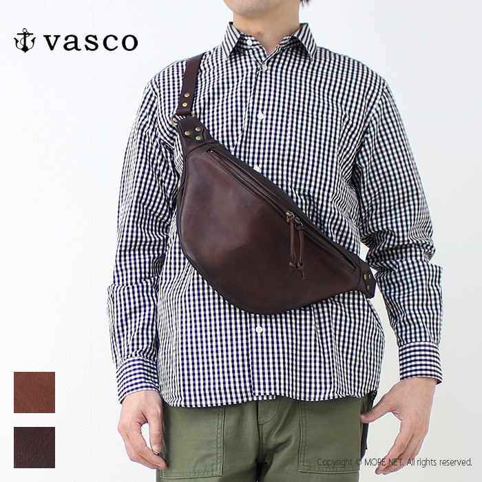 ヴァスコ vasco レザーウエストバッグ VS-243L メンズ レディース 日本製 ボディ 鞄 ...