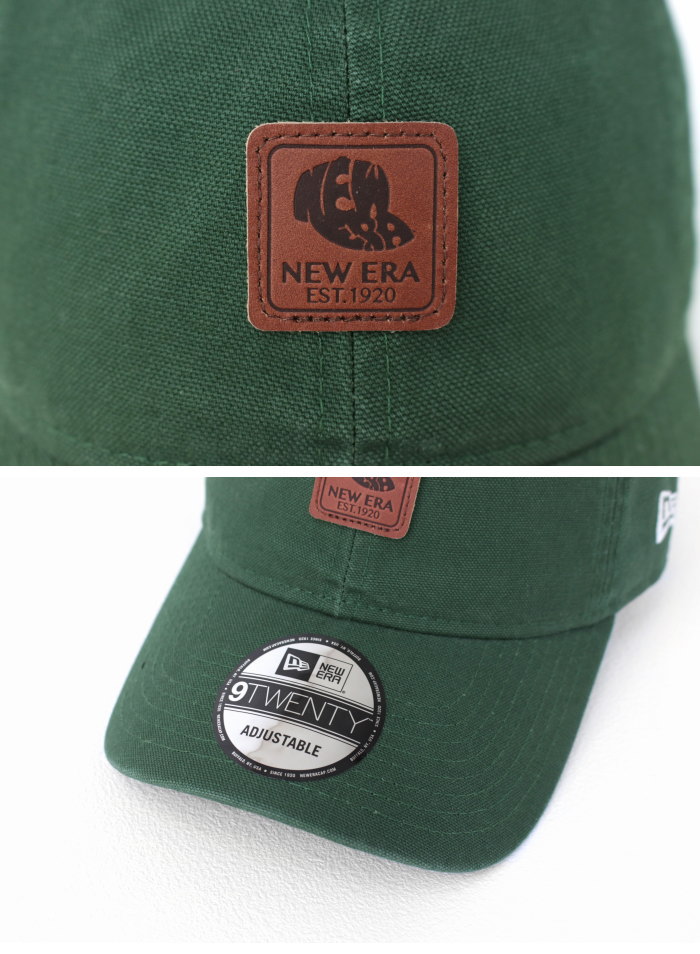 ニューエラ NEW ERA レザーパッチ ダックキャンバス 9TWENTY キャップ メンズ レディース 帽子 | NEW ERA | 06