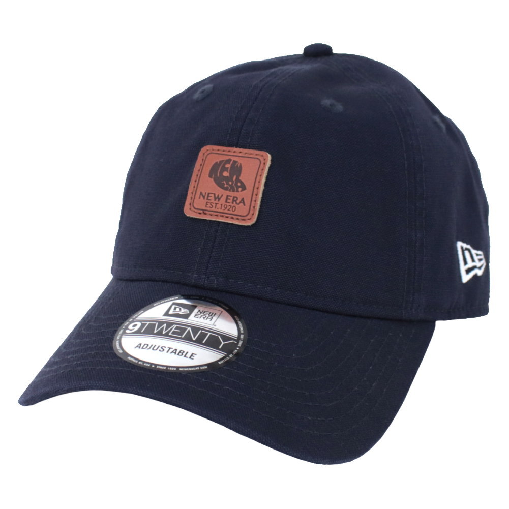 ニューエラ NEW ERA レザーパッチ ダックキャンバス 9TWENTY キャップ メンズ レディース 帽子 | NEW ERA | 03