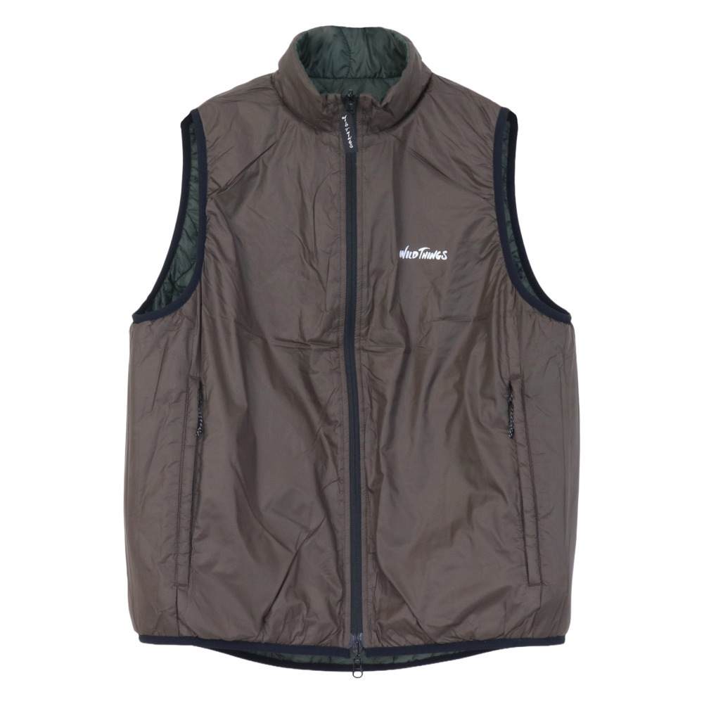 WILDTHINGS リバーシブルビレイベスト サイズL 別注 ワイルドシングス WILD THINGS 別注】 特別なカラーリングでトレンドな着こなし特集