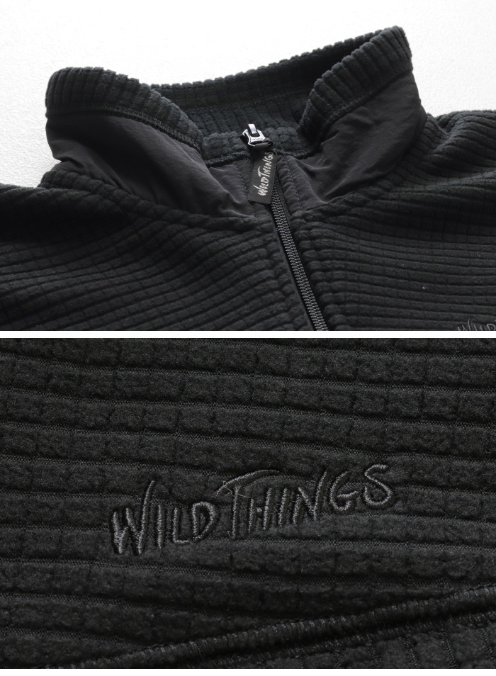 WILD THINGS（ワイルドシングス） グリッドフリースジャケット
