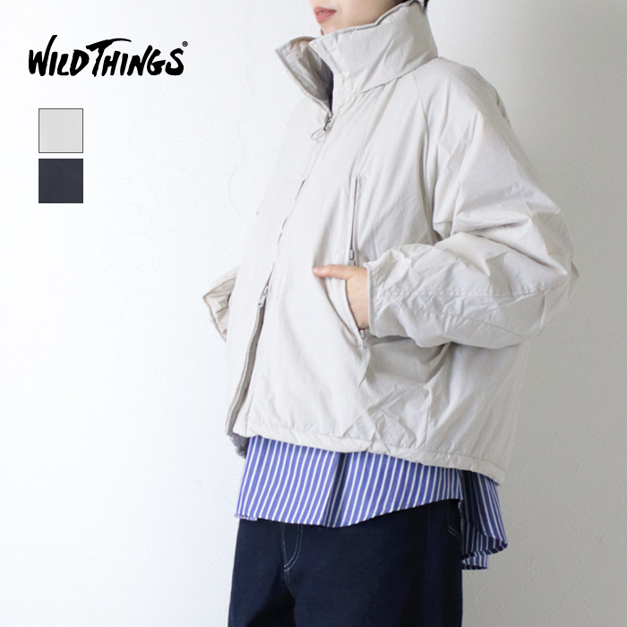 ワイルドシングス WILD THINGS ウィメンズ ハッピージャケット WTL25102SK 中綿 スタンドカラー アウター フード付き レディース WILD THINGS（ワイルドシングス） ウィメンズ ハッピージャケット