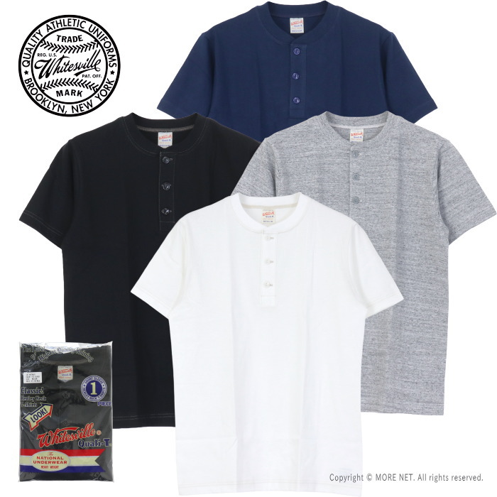 WHITESVILLE ホワイツビル WHITES VILLE ヘンリーネックパックTシャツ