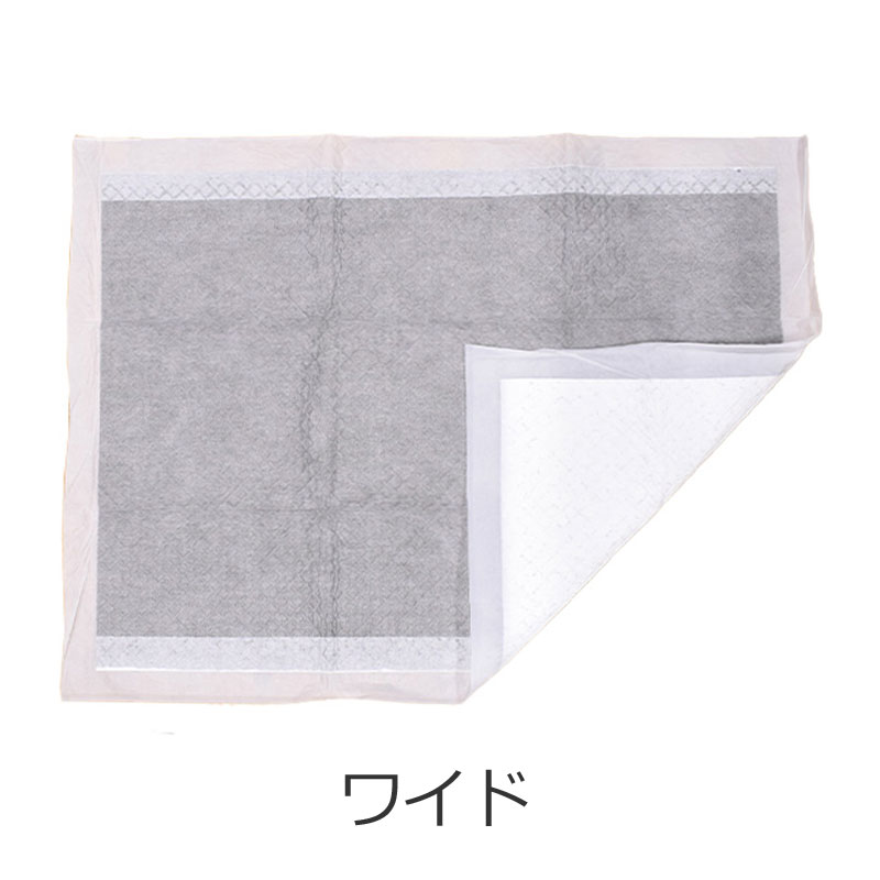 約36g/枚　ケース　厚型炭入りペットシーツ　ワイド　60×45cm　200枚　(50枚×4パック)　業務用　大容量　まとめ買い　箱　送料無料 | スタイルプラス | 01