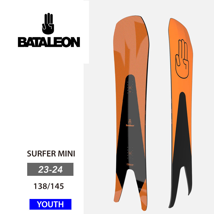バタレオン キッズ 板 スノーボード BATALEON 23-24 23-24 BATALEON バタレオン スノーボード キッズ Surfer Mini 板 子供
