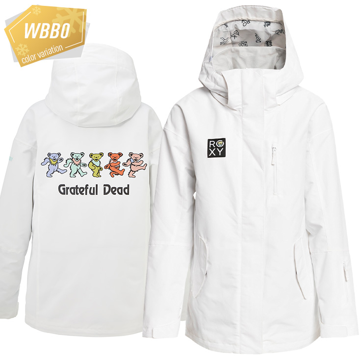 ROXY Grateful Dead スノーボードウェアセット ロキシー(ROXY) スノーボードウェア ジャケット X GRATEFUL DEAD