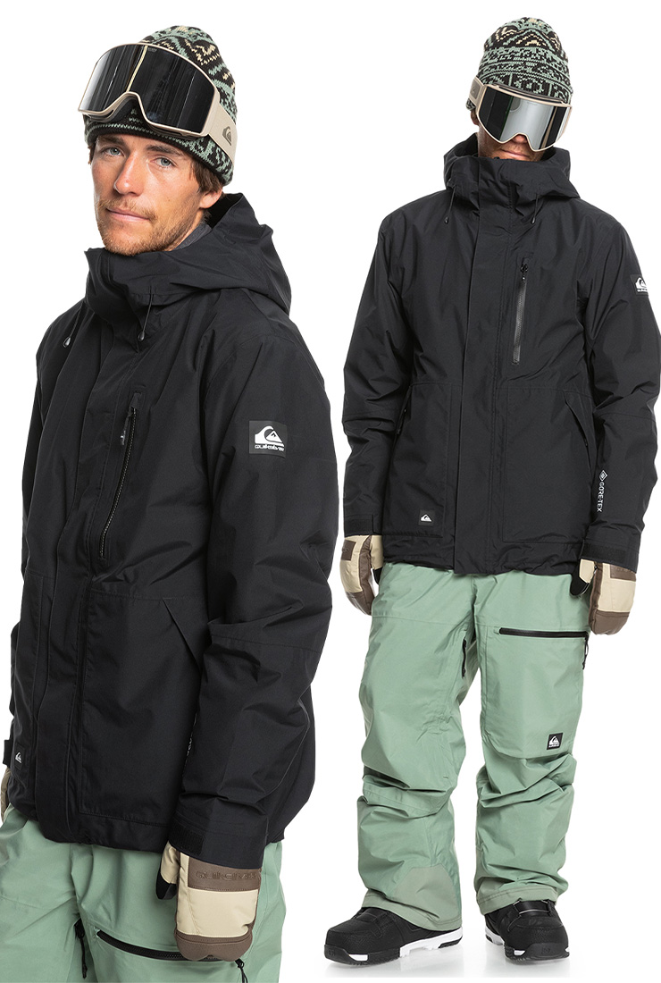 QUIKSILVER GORE-TEX スノーボードジャケット 黒 2443-0108-1.jpg
