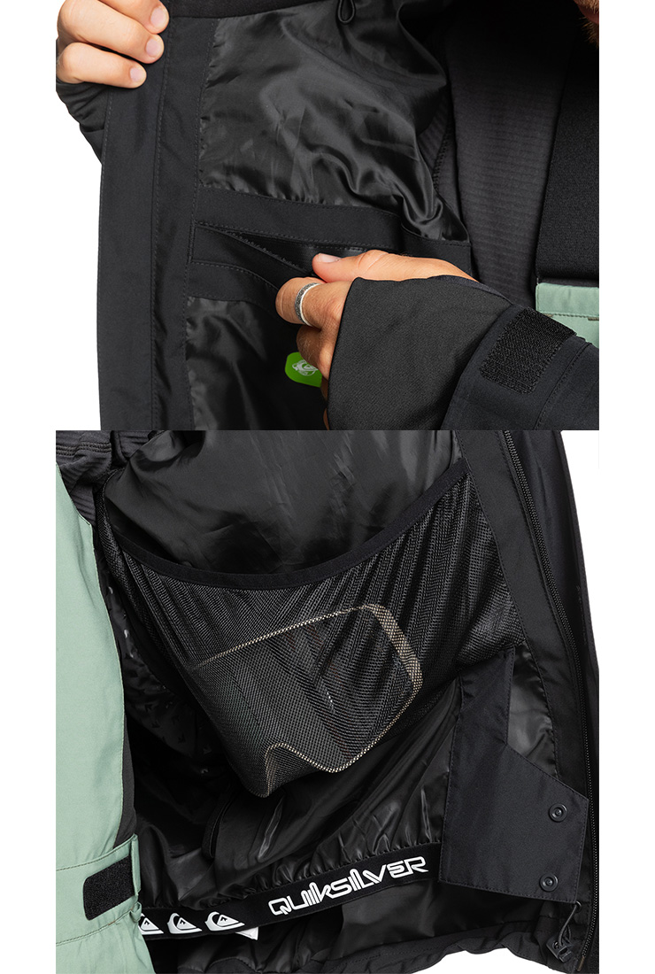 スノーボード Quiksilver MISSION GORE JK GORE-TEX クイックシルバー(QUIKSILVER) スノーボードウェア ジャケット
