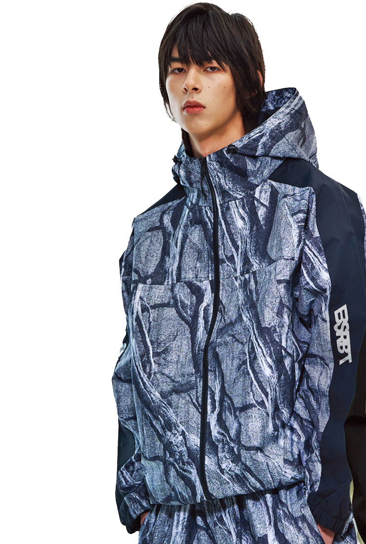 2027 BSRABBIT ビーエスラビット Bsrbt Storm Flap Pocket Hood Jacket